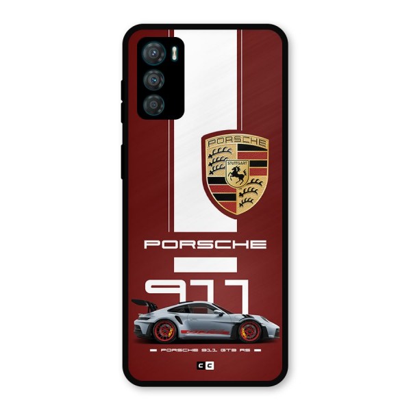 Luxe Supercar Metal Back Case for Moto G42