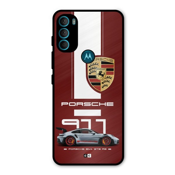 Luxe Supercar Metal Back Case for Moto G71 5G