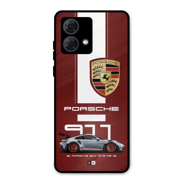 Luxe Supercar Metal Back Case for Moto G84