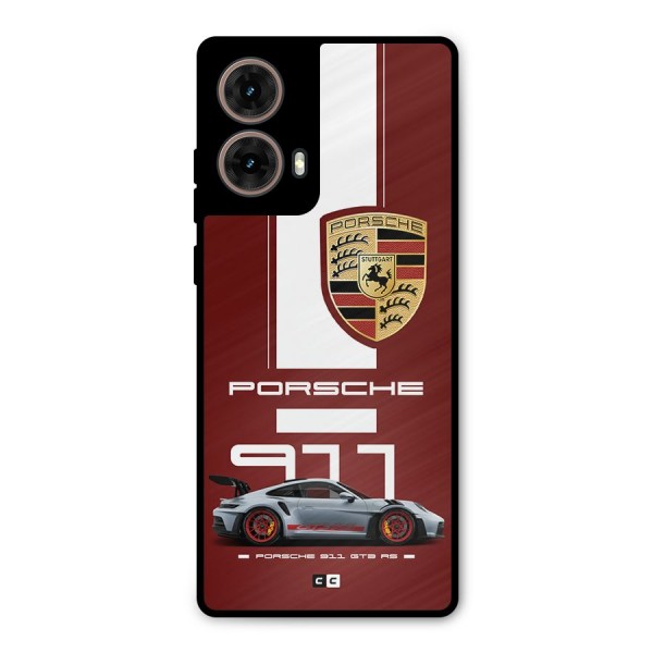 Luxe Supercar Metal Back Case for Moto G85