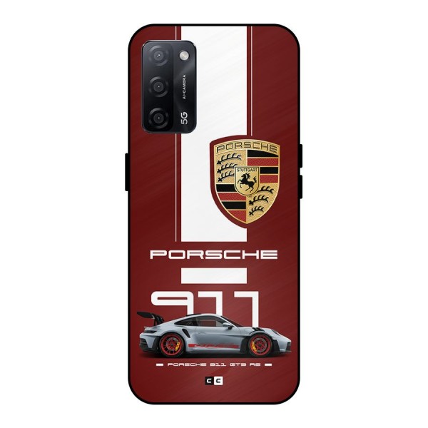 Luxe Supercar Metal Back Case for Oppo A53s 5G