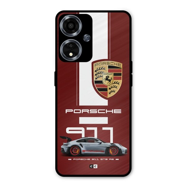 Luxe Supercar Metal Back Case for Oppo A59