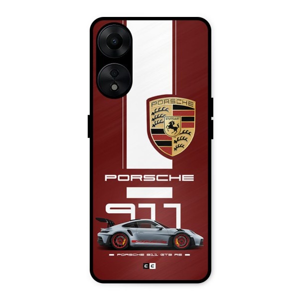 Luxe Supercar Metal Back Case for Oppo A78 5G