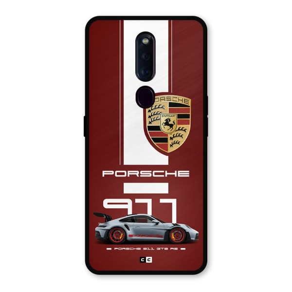 Luxe Supercar Metal Back Case for Oppo F11 Pro