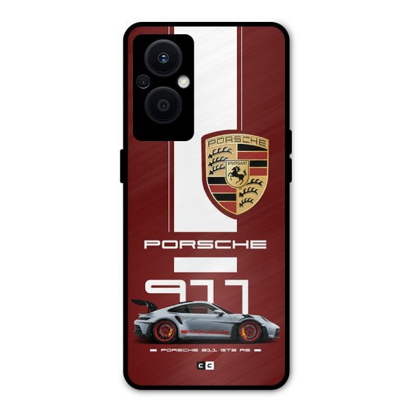 Luxe Supercar Metal Back Case for Oppo F21s Pro 5G