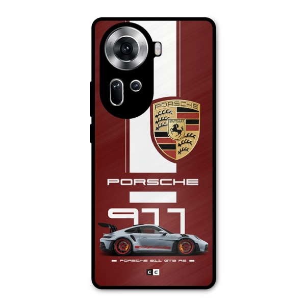 Luxe Supercar Metal Back Case for Oppo Reno11 5G