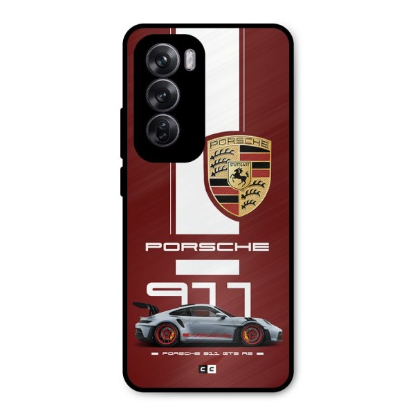 Luxe Supercar Metal Back Case for Oppo Reno12 Pro