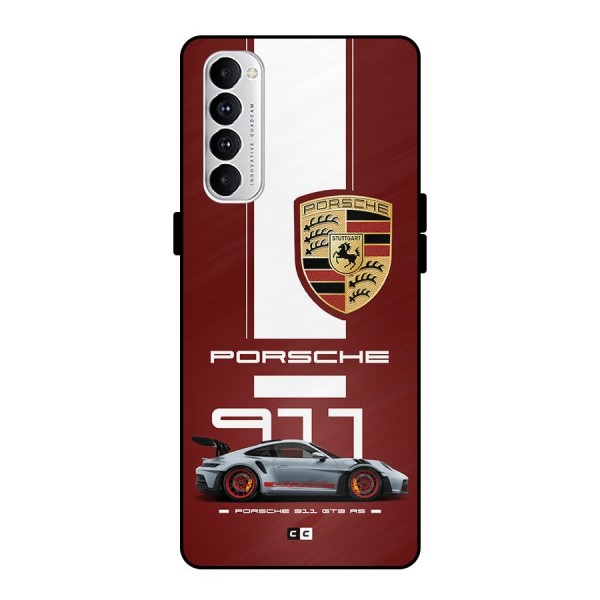 Luxe Supercar Metal Back Case for Oppo Reno4 Pro