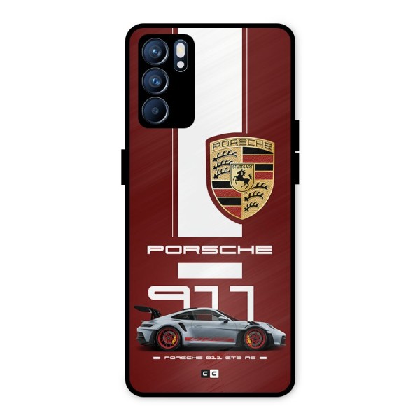 Luxe Supercar Metal Back Case for Oppo Reno6 5G