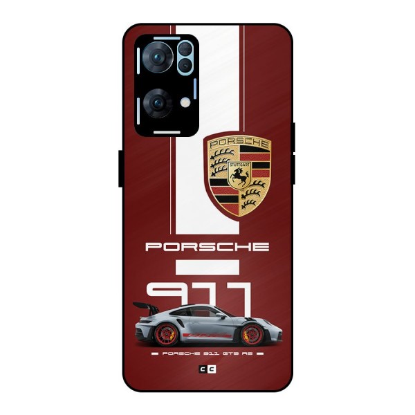 Luxe Supercar Metal Back Case for Oppo Reno7 Pro 5G