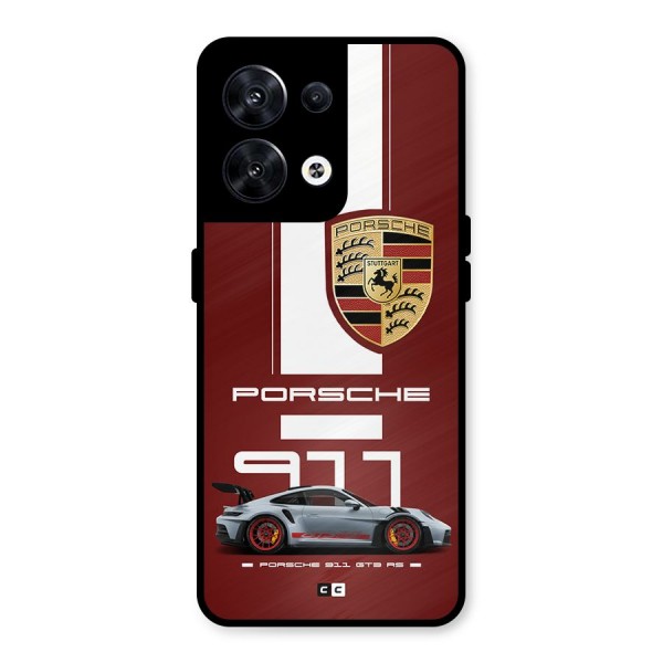 Luxe Supercar Metal Back Case for Oppo Reno8 5G