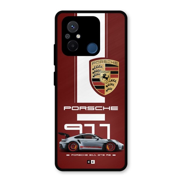 Luxe Supercar Metal Back Case for Poco C55