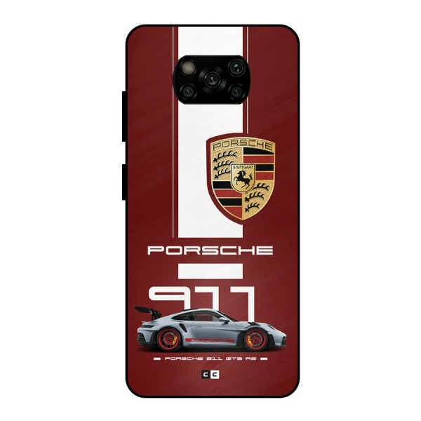 Luxe Supercar Metal Back Case for Poco X3