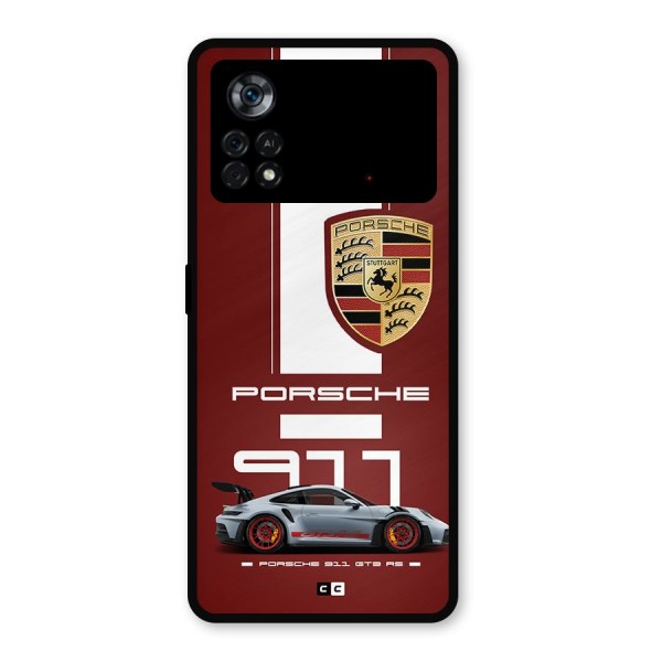 Luxe Supercar Metal Back Case for Poco X4 Pro 5G