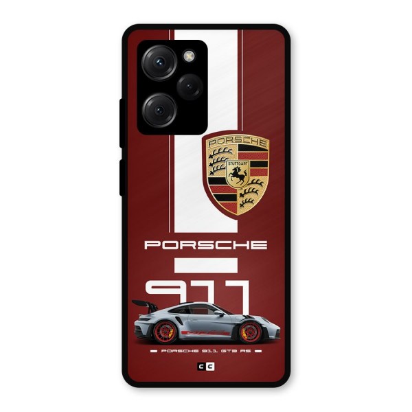 Luxe Supercar Metal Back Case for Poco X5 Pro