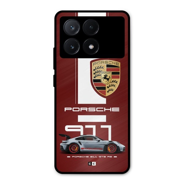 Luxe Supercar Metal Back Case for Poco X6 Pro