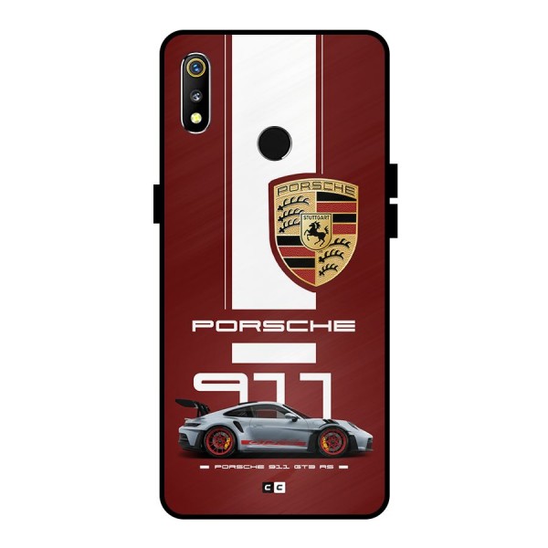 Luxe Supercar Metal Back Case for Realme 3i