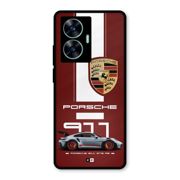 Luxe Supercar Metal Back Case for Realme C55