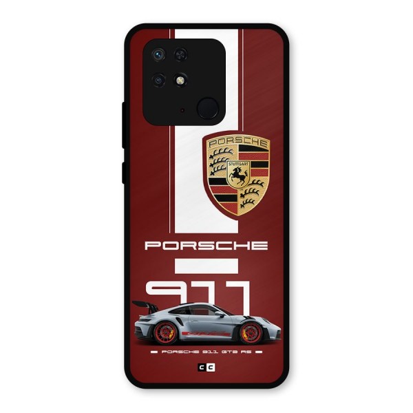 Luxe Supercar Metal Back Case for Redmi 10