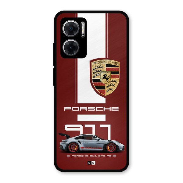 Luxe Supercar Metal Back Case for Redmi 11 Prime 5G