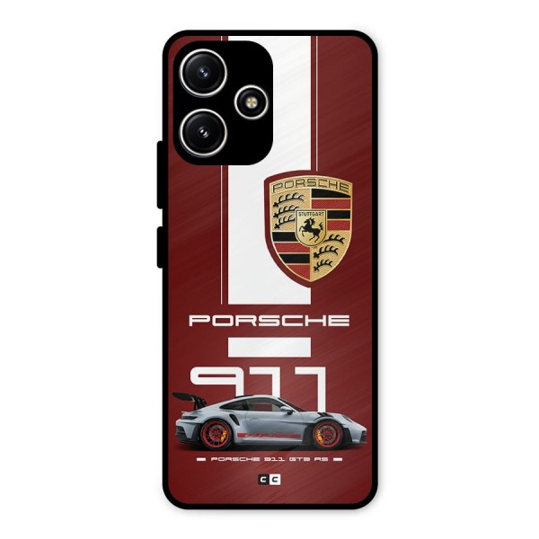 Luxe Supercar Metal Back Case for Redmi 12 5G