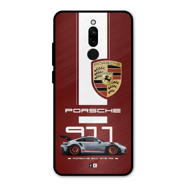 Luxe Supercar Metal Back Case for Redmi 8