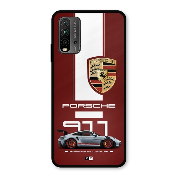 Luxe Supercar Metal Back Case for Redmi 9 Power