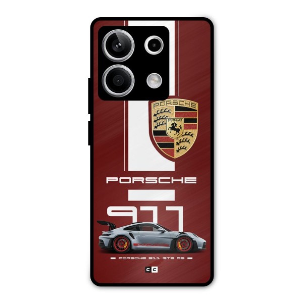 Luxe Supercar Metal Back Case for Redmi Note 13 5G