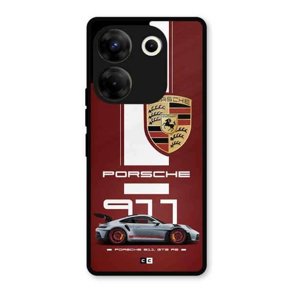 Luxe Supercar Metal Back Case for Tecno Camon 20 Pro