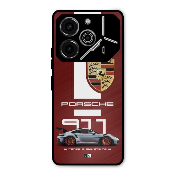 Luxe Supercar Metal Back Case for Tecno Pova 6 Pro