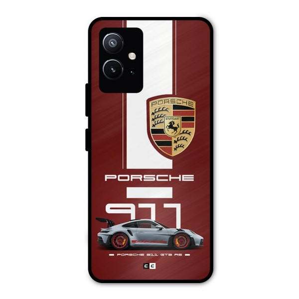 Luxe Supercar Metal Back Case for Vivo T1 5G