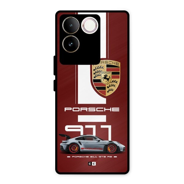 Luxe Supercar Metal Back Case for Vivo T2 Pro