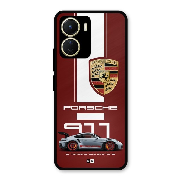 Luxe Supercar Metal Back Case for Vivo T2x