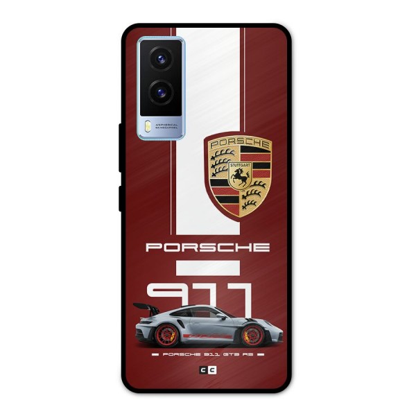 Luxe Supercar Metal Back Case for Vivo V21e 5G