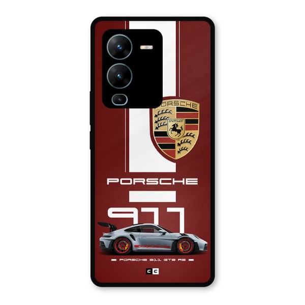 Luxe Supercar Metal Back Case for Vivo V25 Pro