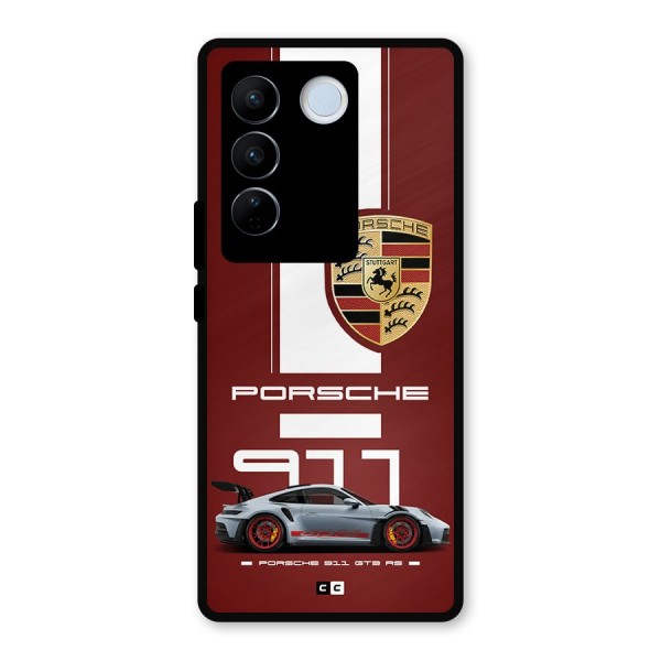 Luxe Supercar Metal Back Case for Vivo V27