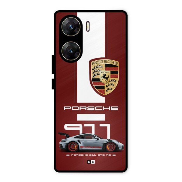 Luxe Supercar Metal Back Case for Vivo V29e