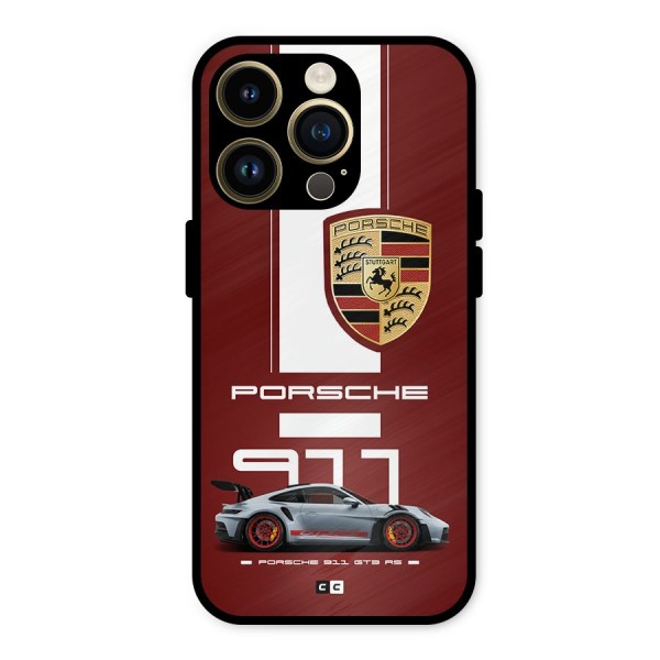 Luxe Supercar Metal Back Case for iPhone 14 Pro