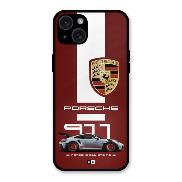 Luxe Supercar Metal Back Case for iPhone 15 Plus