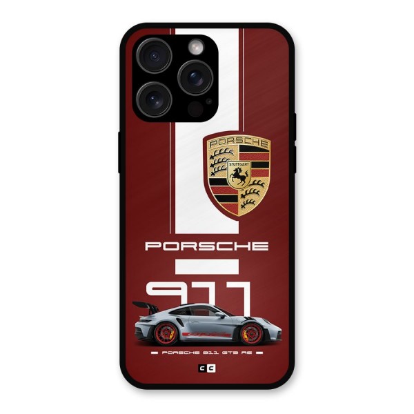 Luxe Supercar Metal Back Case for iPhone 15 Pro Max