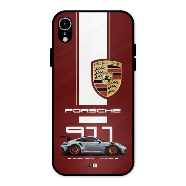 Luxe Supercar Metal Back Case for iPhone XR