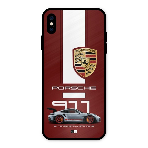 Luxe Supercar Metal Back Case for iPhone XS Max