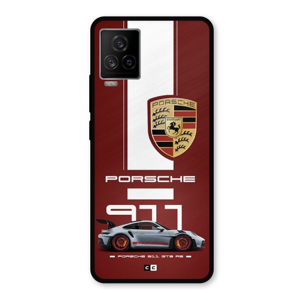 Luxe Supercar Metal Back Case for iQOO 7 Legend 5G