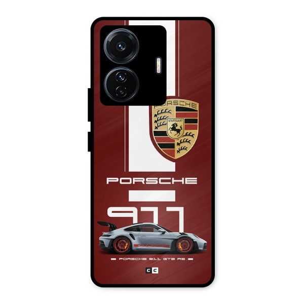 Luxe Supercar Metal Back Case for iQOO Z6