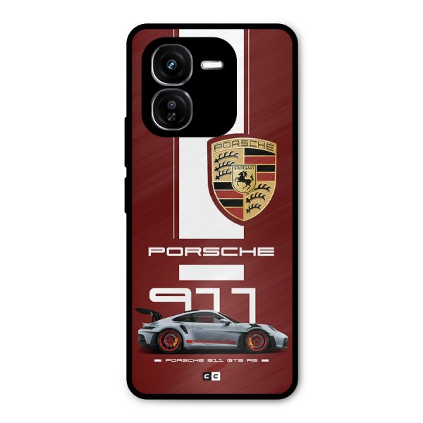 Luxe Supercar Metal Back Case for iQOO Z9x