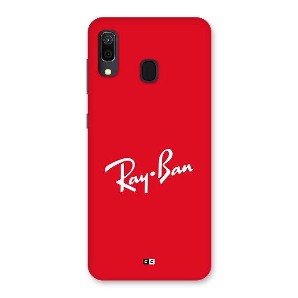 Luxury Red Back Case for Galaxy A20