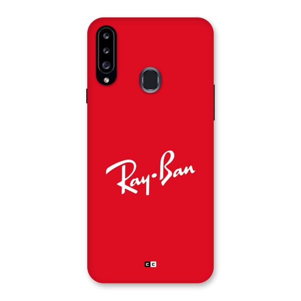 Luxury Red Back Case for Galaxy A20s