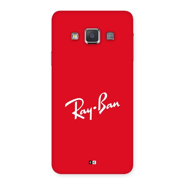 Luxury Red Back Case for Galaxy A3