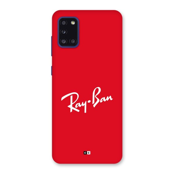 Luxury Red Back Case for Galaxy A31