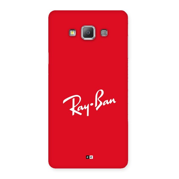 Luxury Red Back Case for Galaxy A7